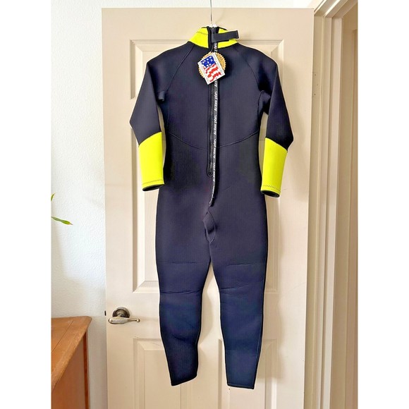 NEW Wet Suit Action Plus Full Body Neoprene Purple Yellow Small Made in USA - Picture 6 of 13